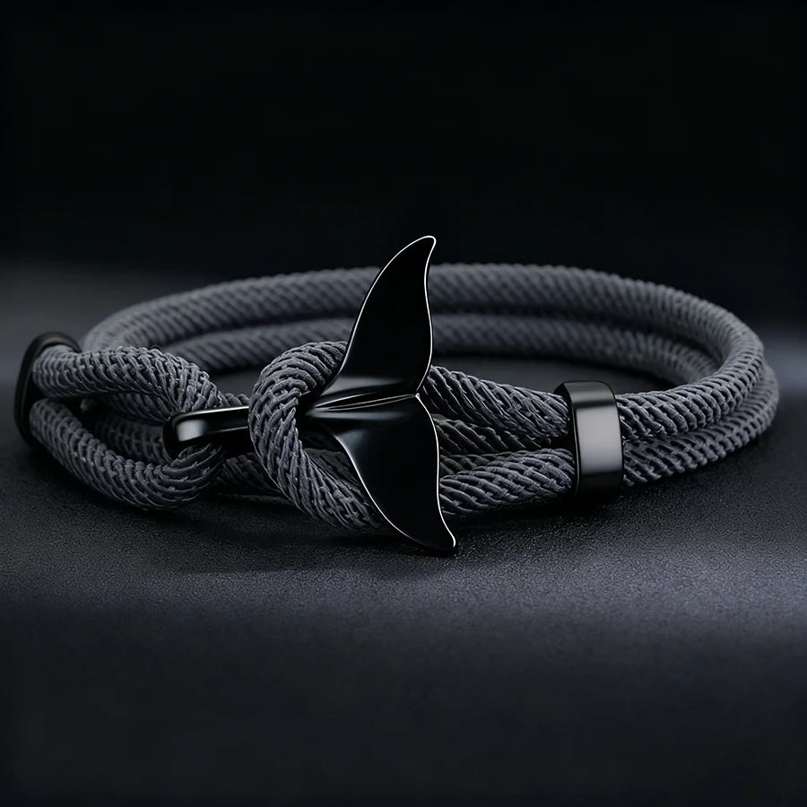 Whale Tail Rope Bracelet – Double Cord, 11 Colors