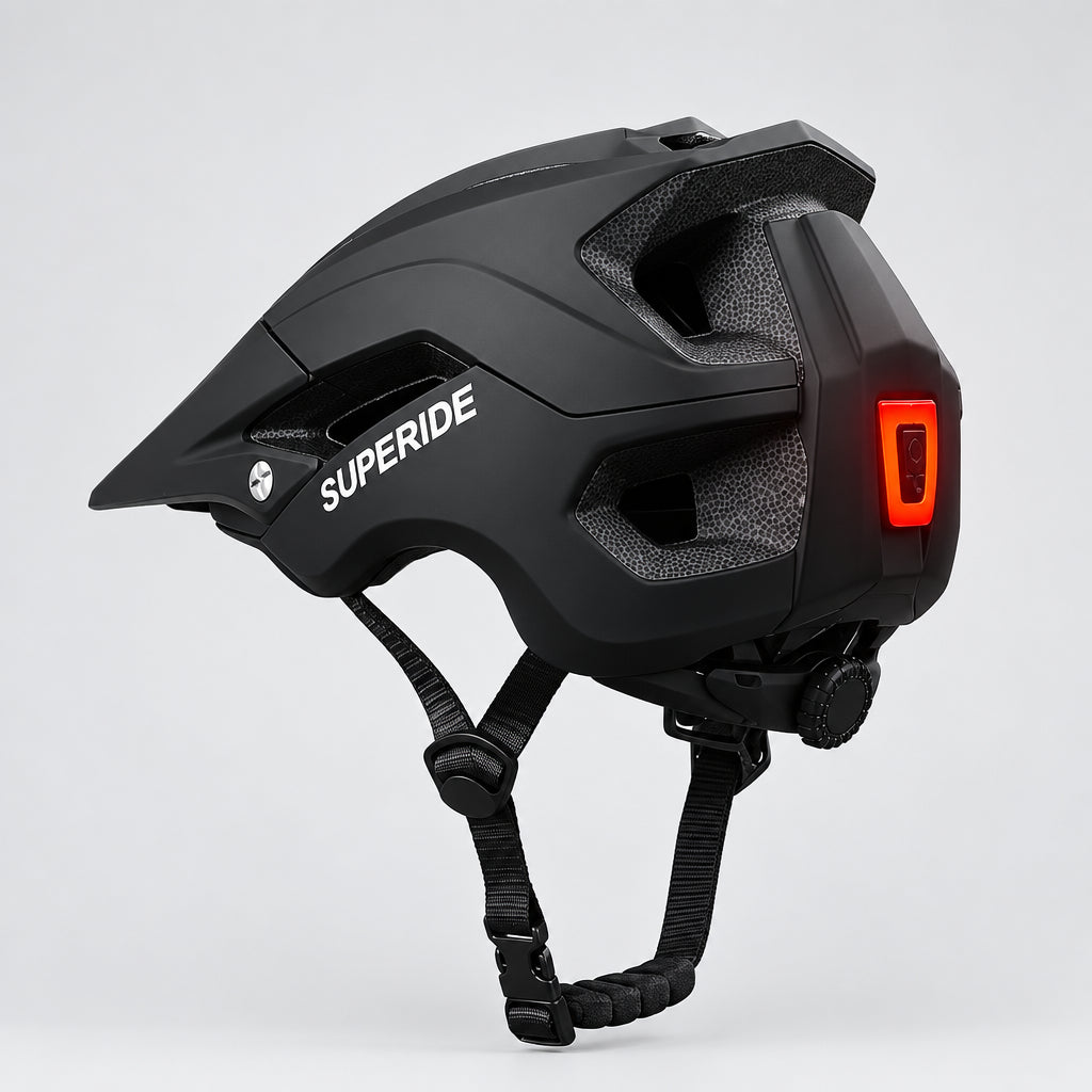 Cycling Helmet with Rechargeable LED Rearlight