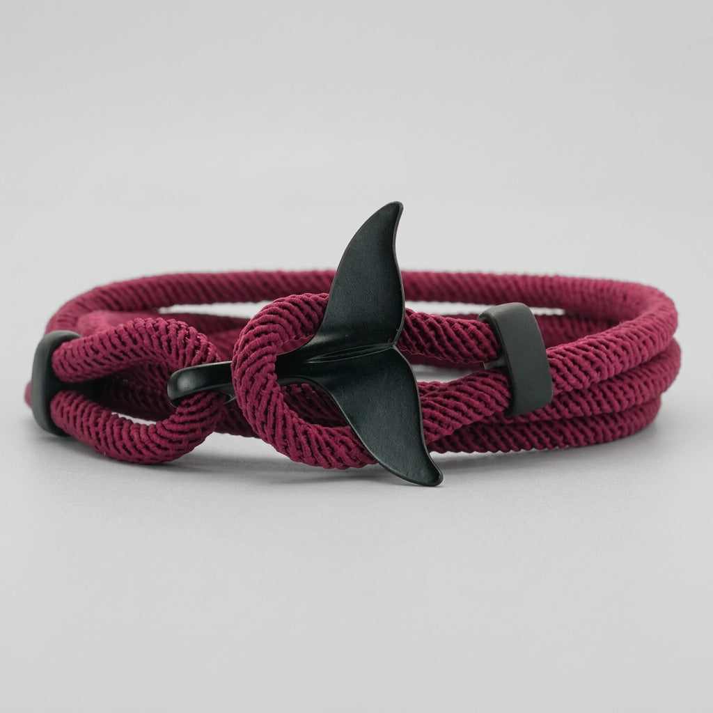 Whale Tail Rope Bracelet – Double Cord, 11 Colors