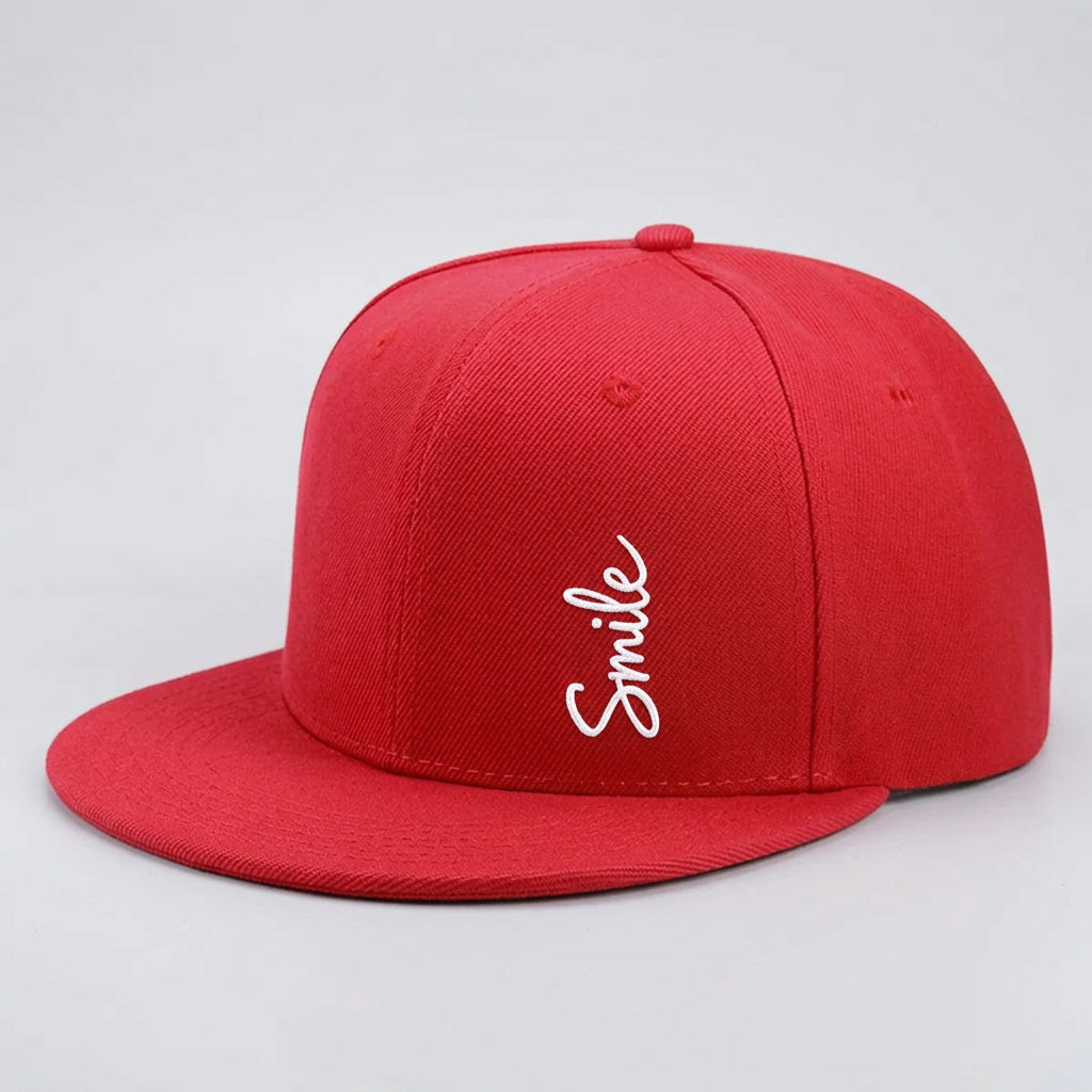 Smile Flat-Brim Cap – Bloom, 15 Colors