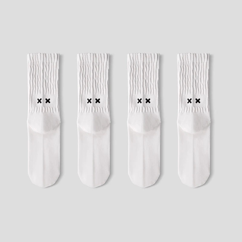 XX Embroidered Crew Socks – 4- or 5-Pair Packs