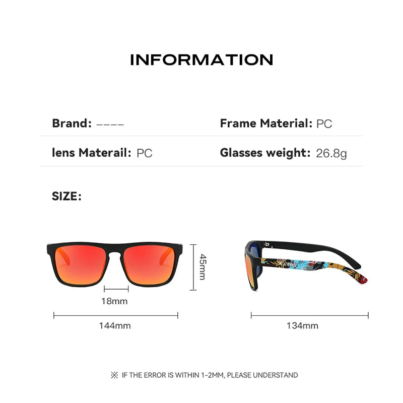 Rectangular Sunglasses – Mirrored Lenses, 10 Styles