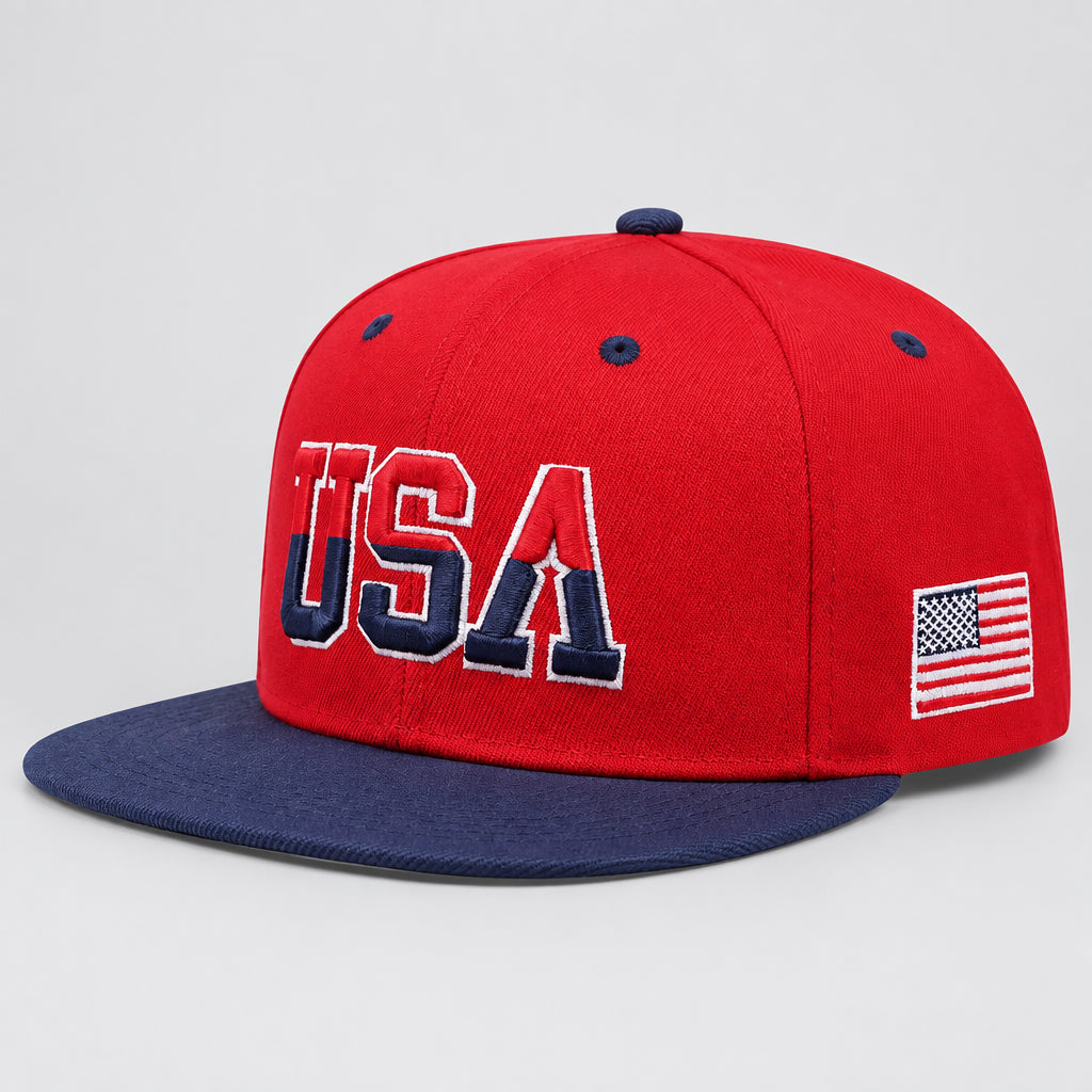 American Flag Baseball Cap, Snapback & Mesh Styles
