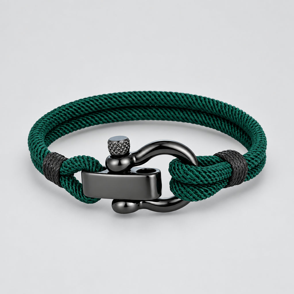 Outdoor Rescue Bracelet Durable Rope & Steel Shackle Buckle deideas