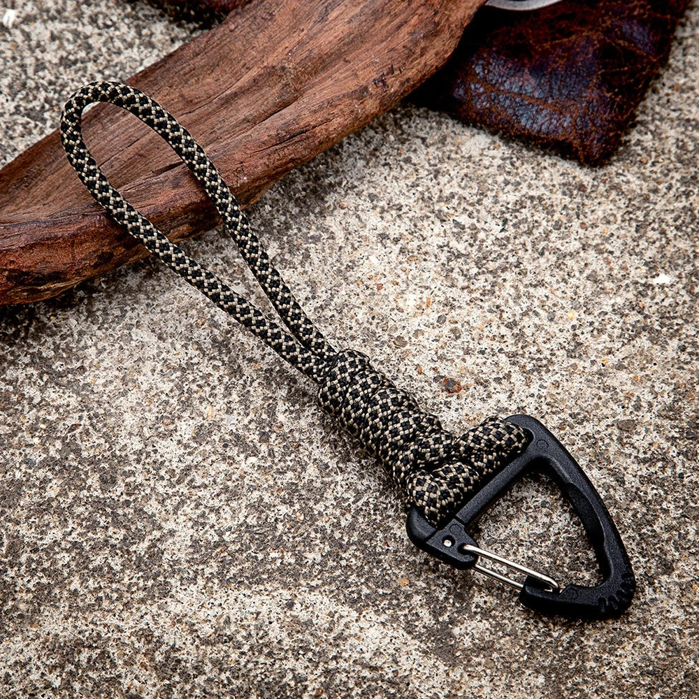 Heavy duty paracord keychain, wrist accessory and safety backpack deideas