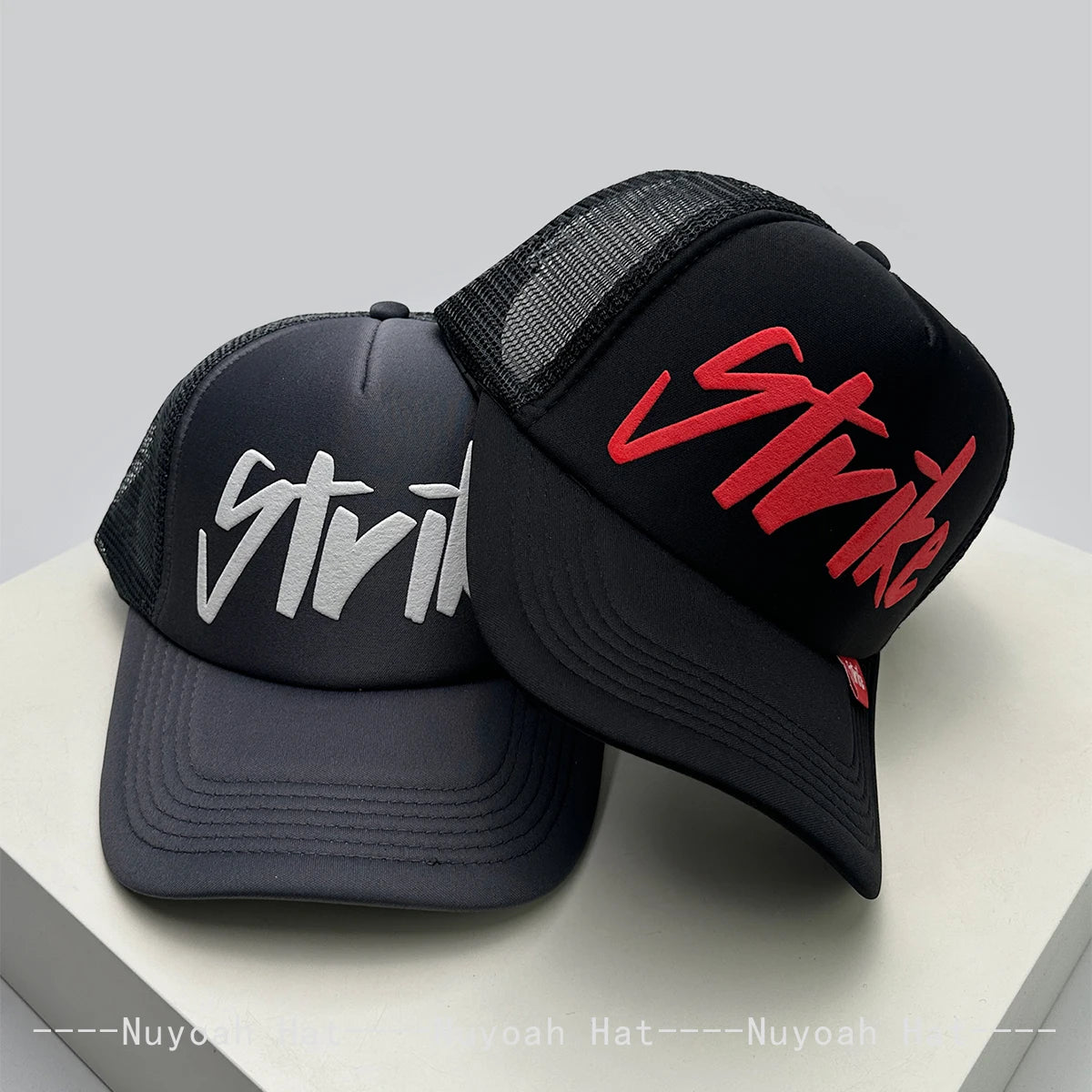 Printed Letter Trucker Cap – Adjustable Unisex Hat, 52–60 cm