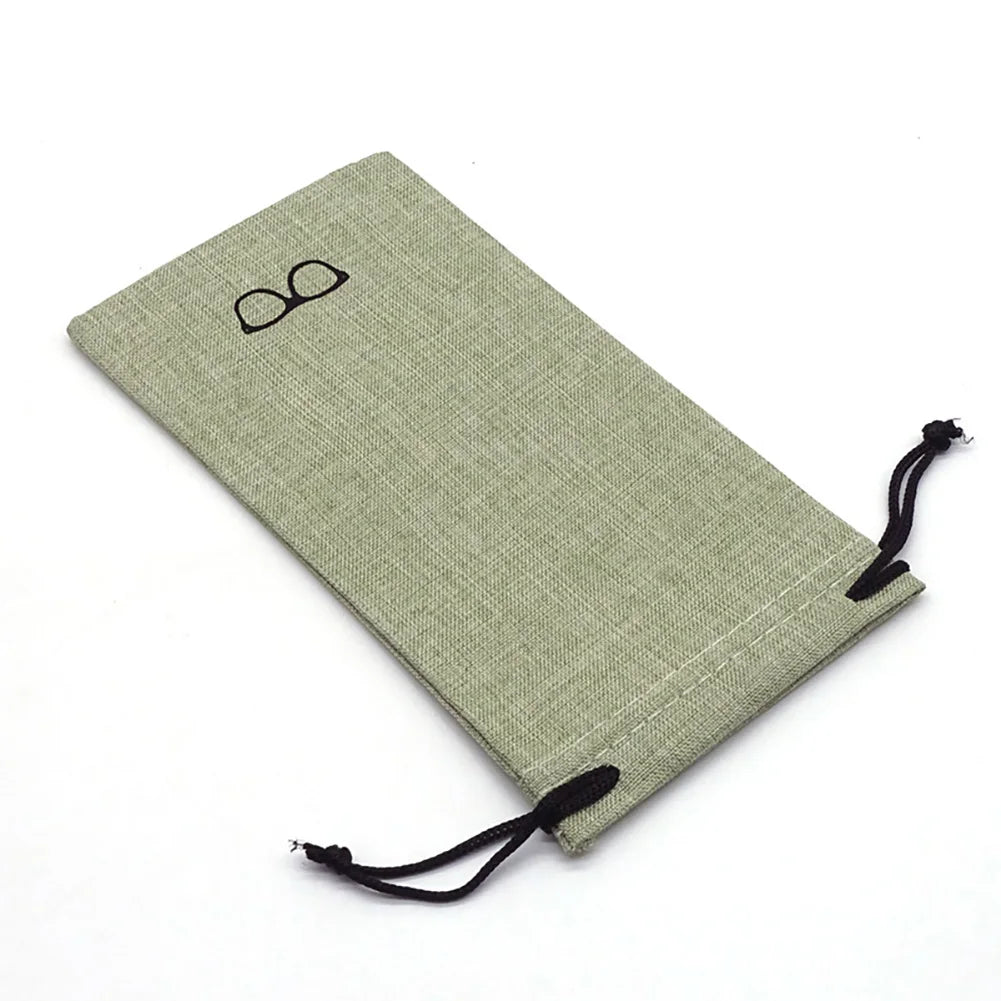 Linen Drawstring Pouch – 18 × 9 cm, 7 Colors