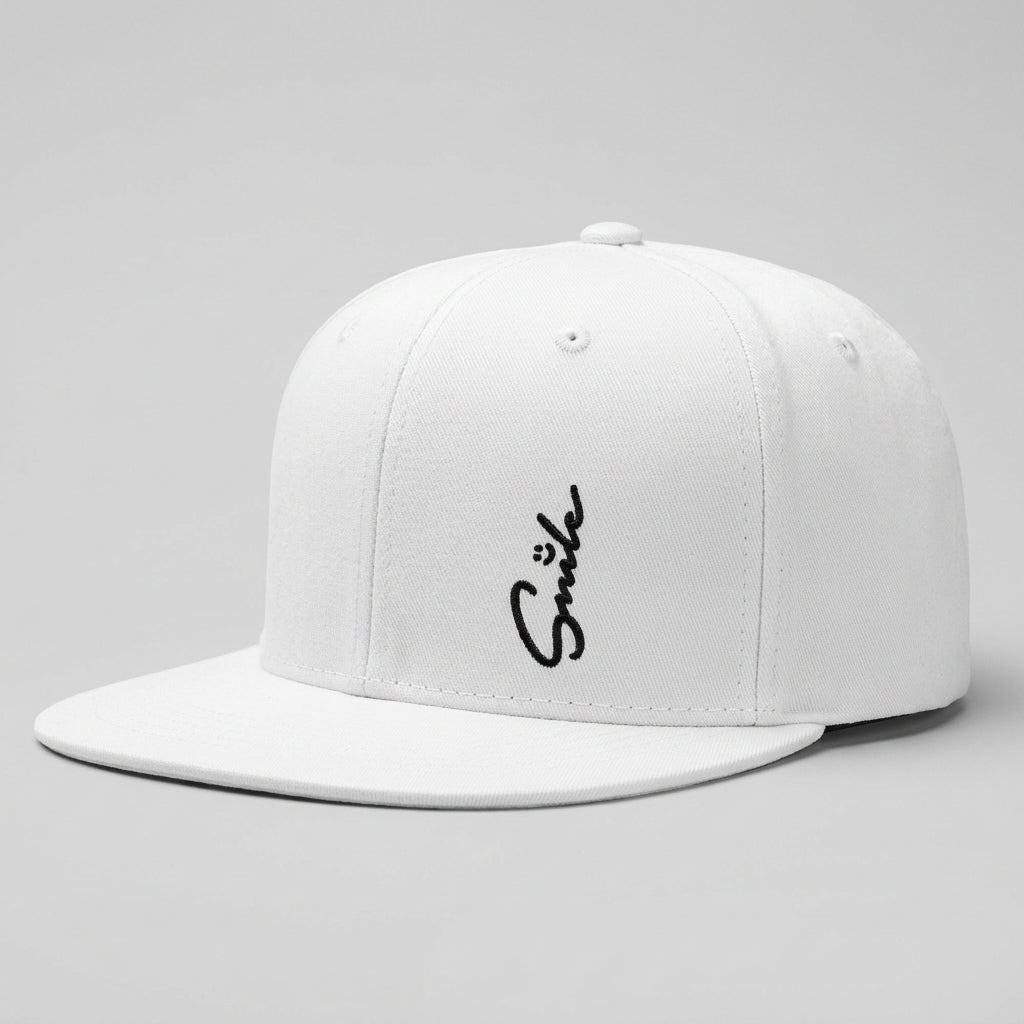 Smile Flat-Brim Cap – Bloom, 15 Colors
