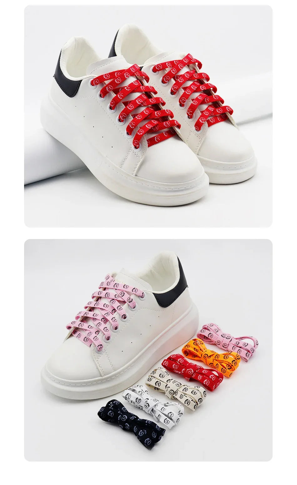 Bandana Graphic Flat Shoelaces – 8 mm, 70–200 cm