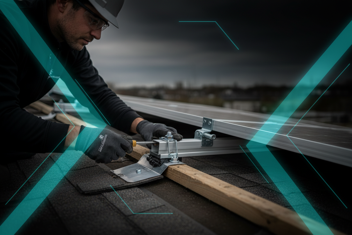 Solar Panel Mounting System Inspection - Safety Check