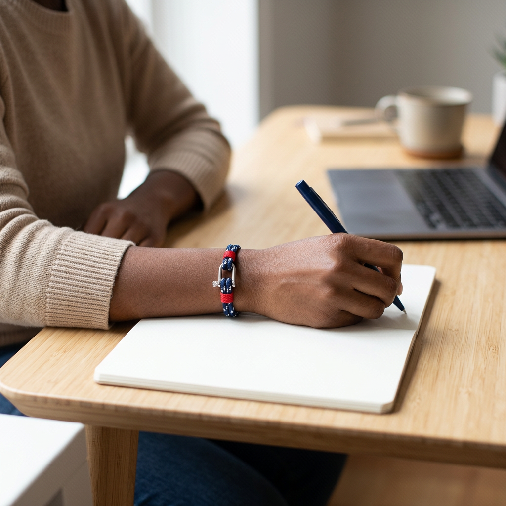 Pulsera proporcionada en una escena de trabajo