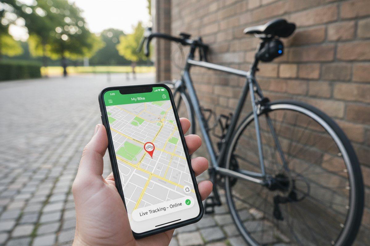 Rastreo de bicicleta desde app - formato cuadrado