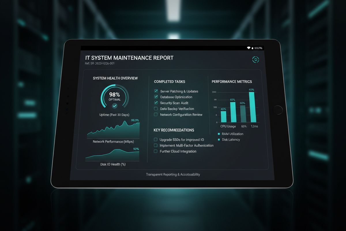 Service Reports and Documentation