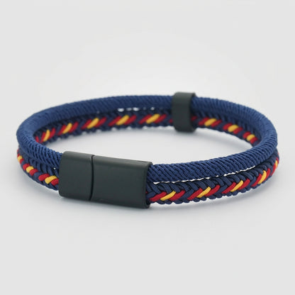 Double-Strand Rope Bracelet – Black Clasp, 3 Sizes