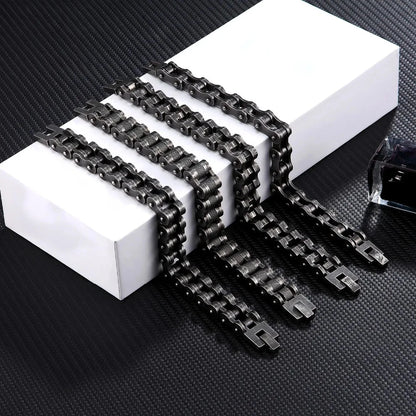 Iron Rider Punk Biker Chain Bracelet deideas