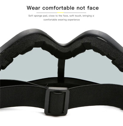 Wraparound Goggles – Foam Padding, Adjustable Strap, 6 Styles