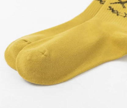 X-Eye Face Crew Socks – Cotton Blend, 3-Pair Set