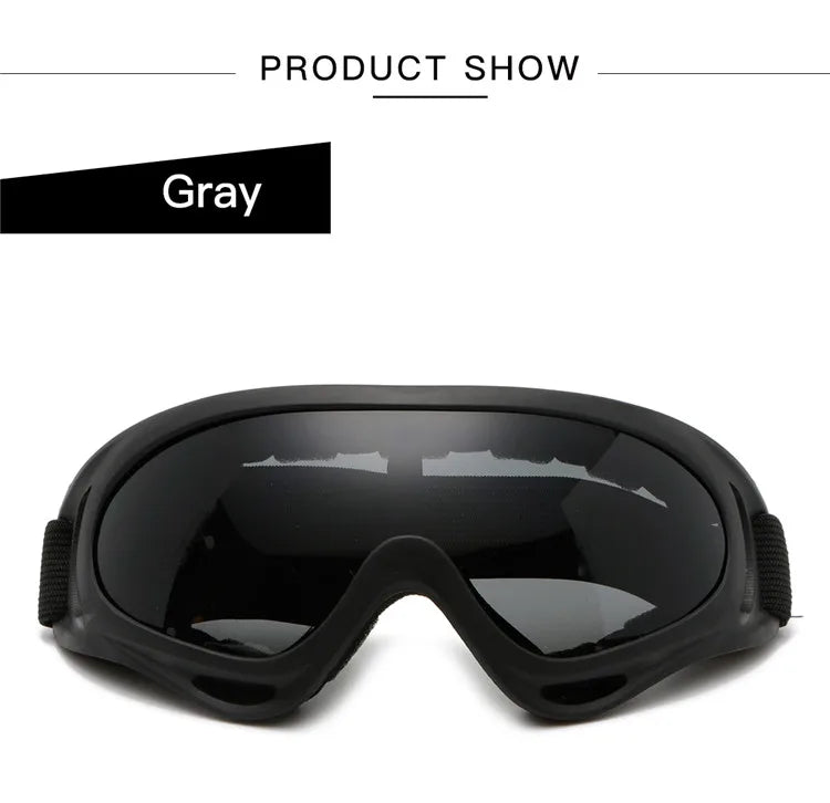 Wraparound Goggles – Foam Padding, Adjustable Strap, 6 Styles