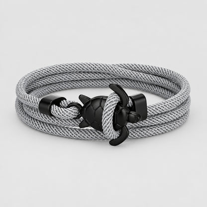 Sea Turtle Rope Bracelet  Hand-Braided Dark Blue Viking Style deideas
