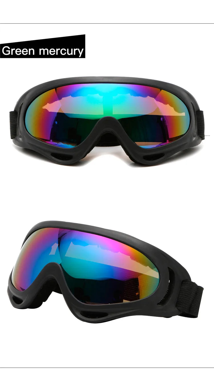 Wraparound Goggles – Foam Padding, Adjustable Strap, 6 Styles