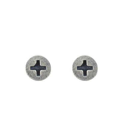 Gothic Screw Stud Earrings 925 Sterling Silver Retro Punk Jewelry, Perfect for You deideas
