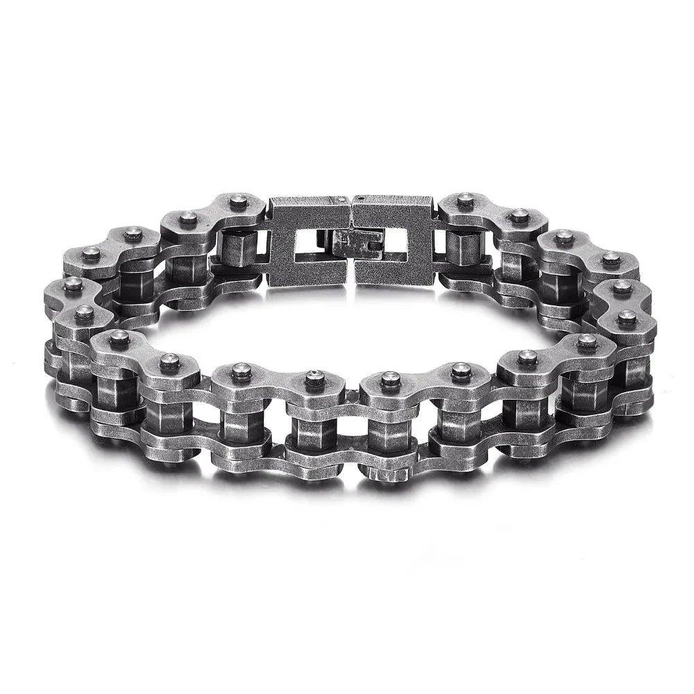 Iron Rider Punk Biker Chain Bracelet deideas