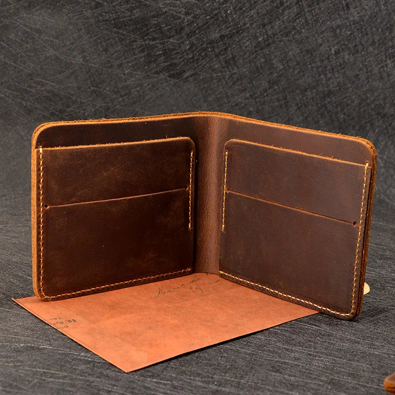 Leather Bifold Wallet – Iron Road, Vertical or Horizontal