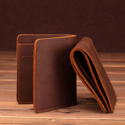 Leather Bifold Wallet – Iron Road, Vertical or Horizontal