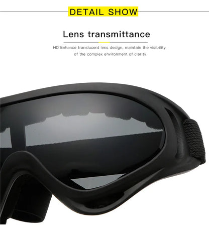 Wraparound Goggles – Foam Padding, Adjustable Strap, 6 Styles