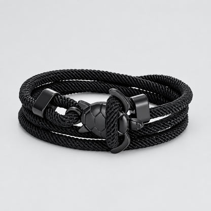 Sea Turtle Rope Bracelet  Hand-Braided Dark Blue Viking Style deideas