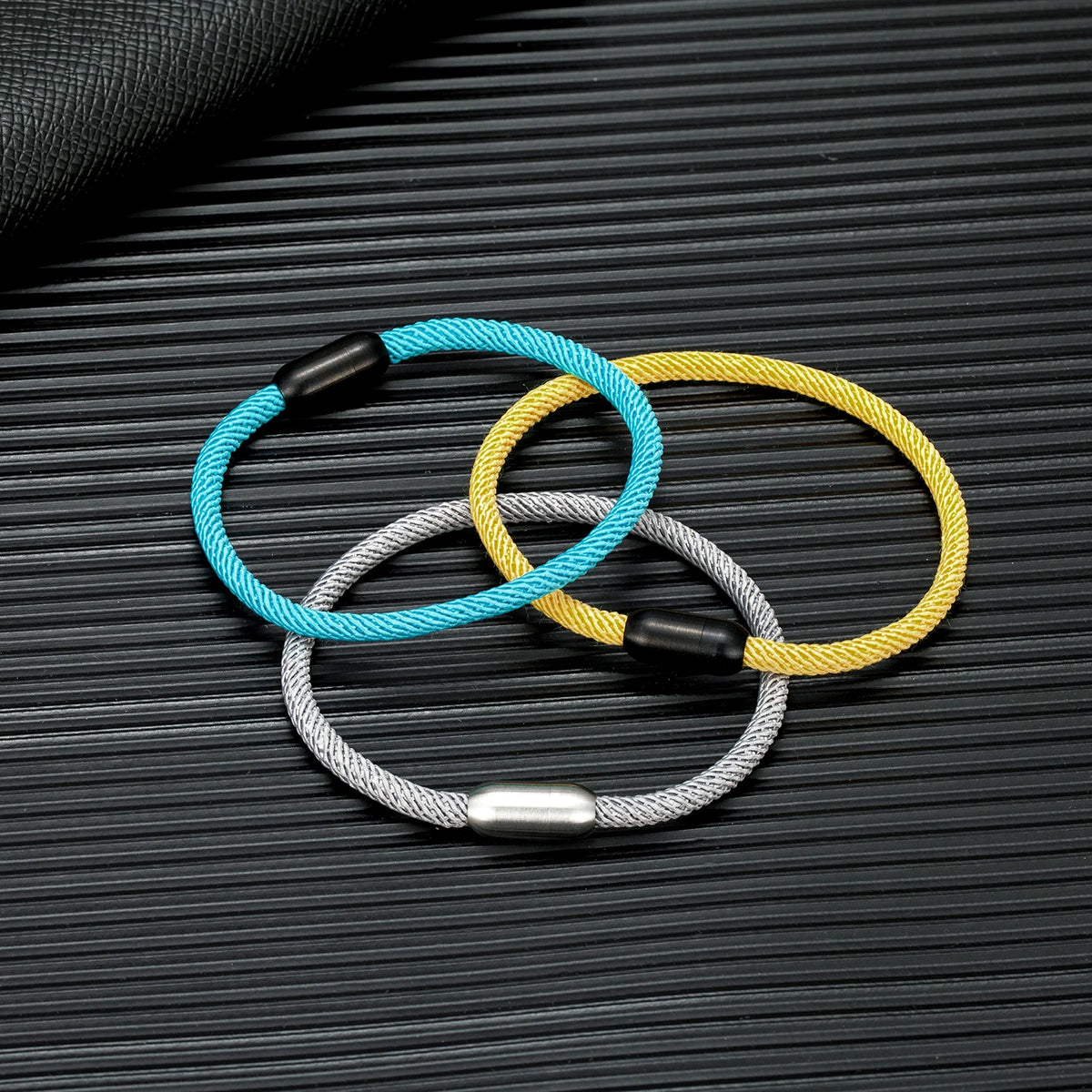 Bracelet corde de tennis - Accessoire de sport avec fermoir pour joueurs et fans