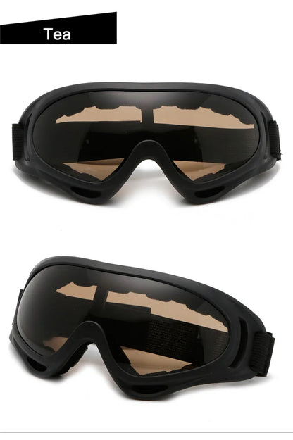 Wraparound Goggles – Foam Padding, Adjustable Strap, 6 Styles