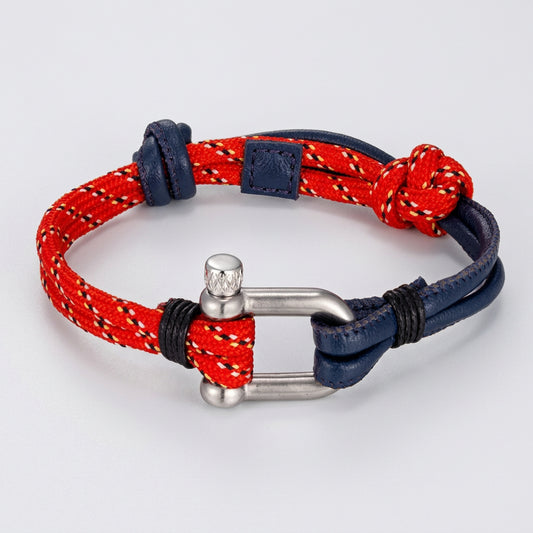 Navy Style Paracord Survival Bracelet U-Shaped Stainless Steel Shackle deideas