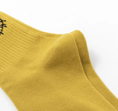 X-Eye Face Crew Socks – Cotton Blend, 3-Pair Set