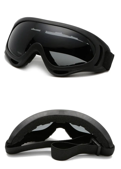 Wraparound Goggles – Foam Padding, Adjustable Strap, 6 Styles