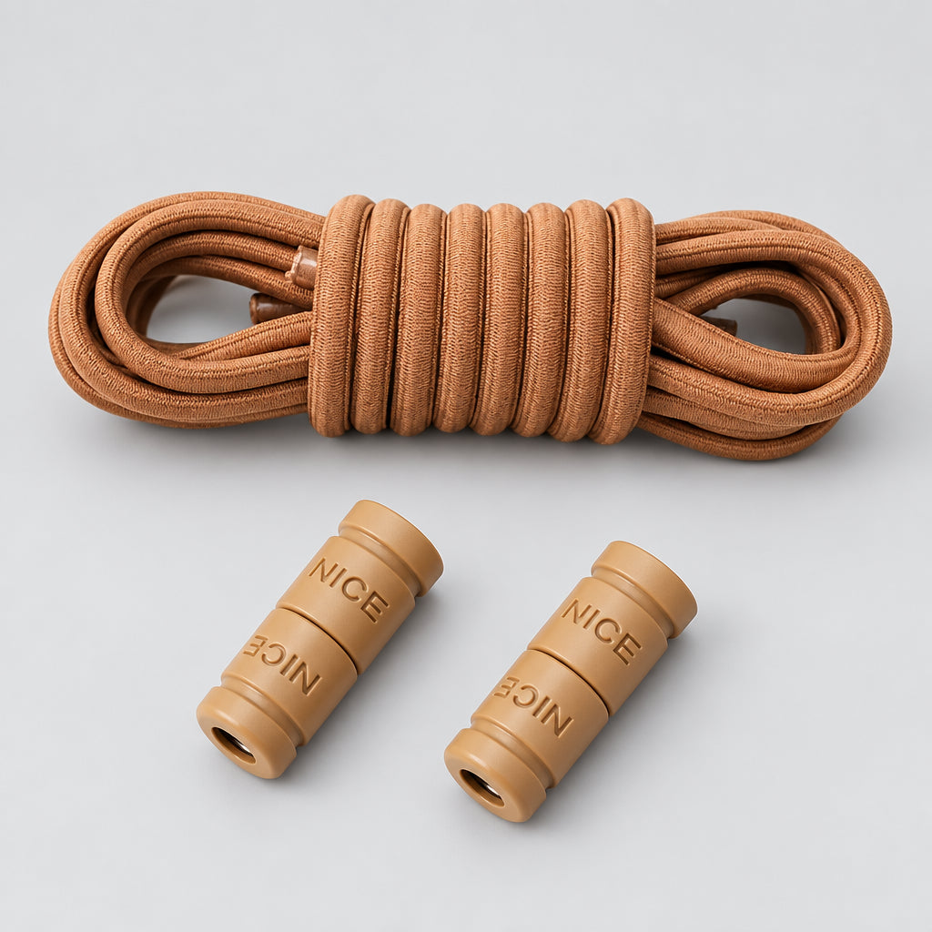 No-Tie Elastic Shoelaces with Color Buckle