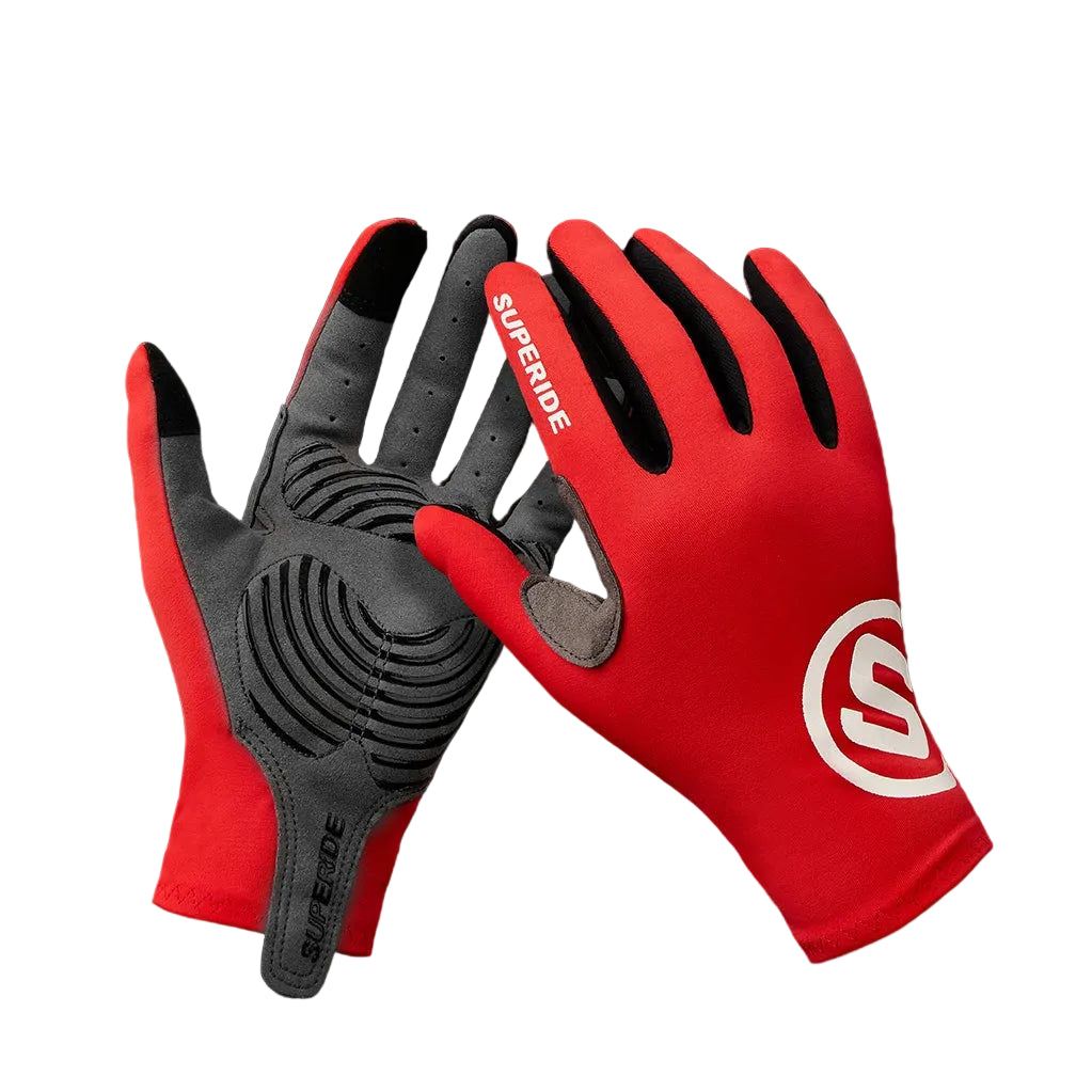 Full-Finger Cycling Gloves – Textured Palm, S–XL