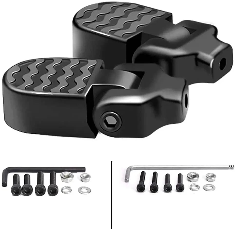 Folding rear pedals for bicycles Aluminum alloy non-slip footrests with quick release deideas