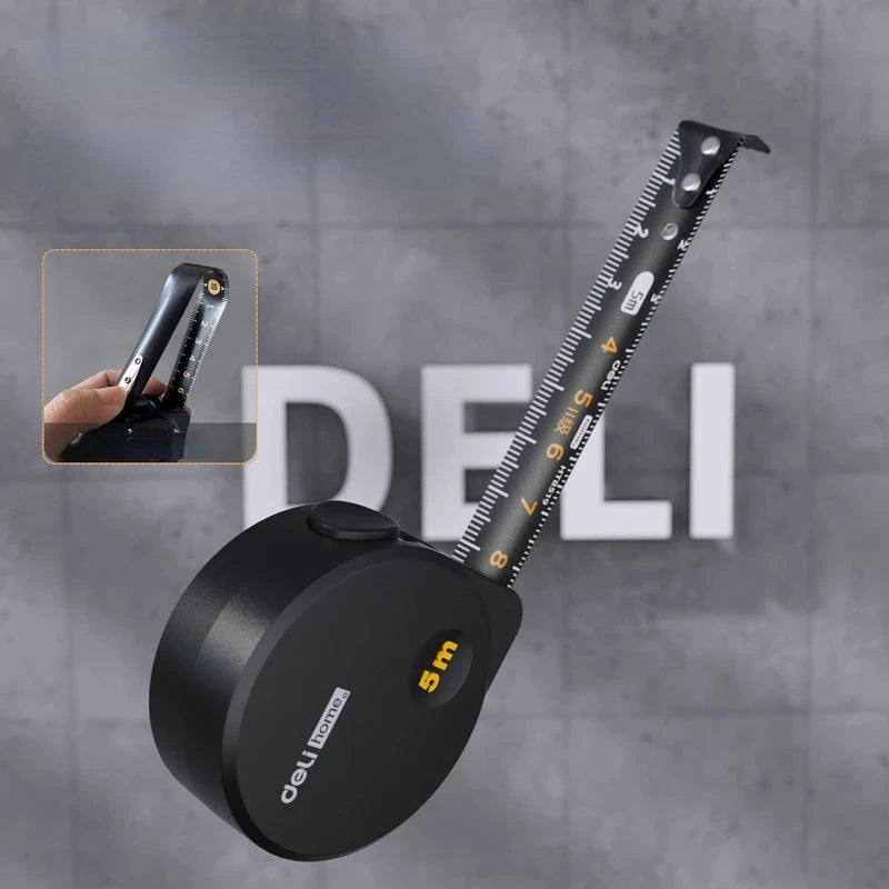 Black Steel Material Measuring Tape Mini Multifunctional Measuring Tools deideas