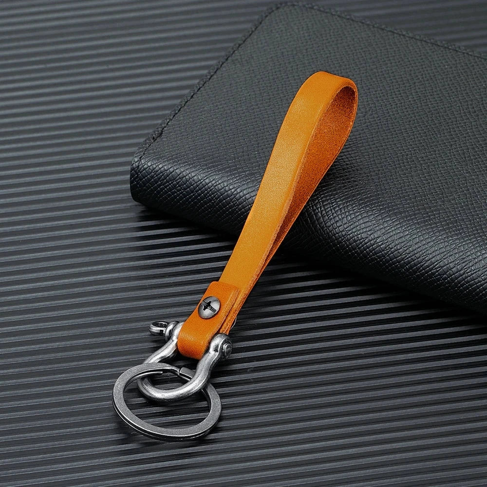 RideHook Nautical Shackle Leather Keyring deideas