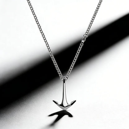 Anchor Pendant Necklace – Stainless Steel, 50–70 cm