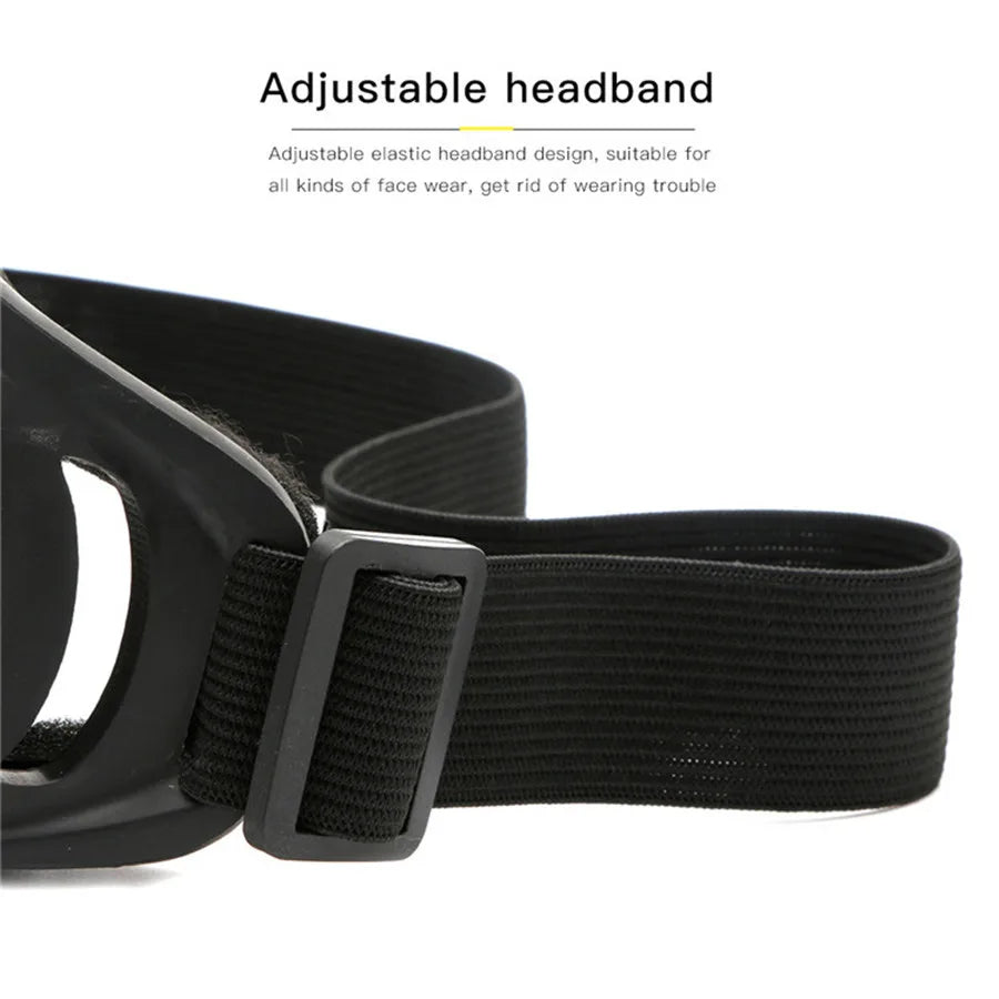 Wraparound Goggles – Foam Padding, Adjustable Strap, 6 Styles