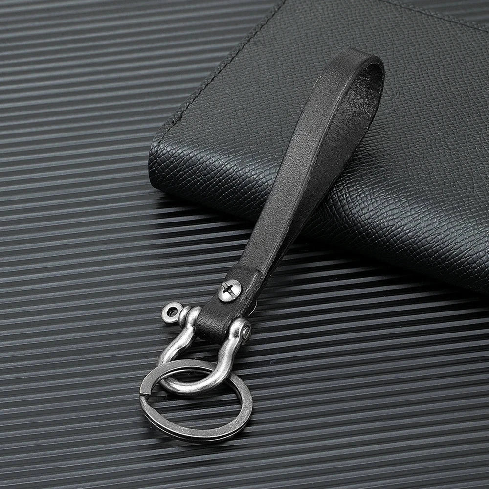 RideHook Nautical Shackle Leather Keyring deideas