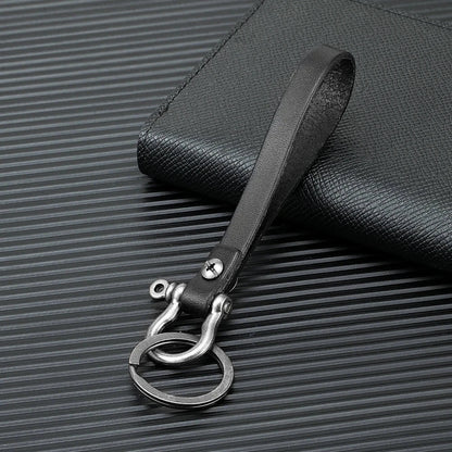RideHook Nautical Shackle Leather Keyring deideas