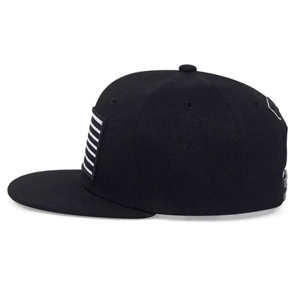 American Flag Embroidery Baseball Cap Hip-Hop Style, Adjustable, Unisex