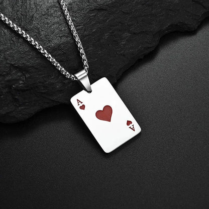 AceChain Lucky Ace Pendant Necklace for You deideas