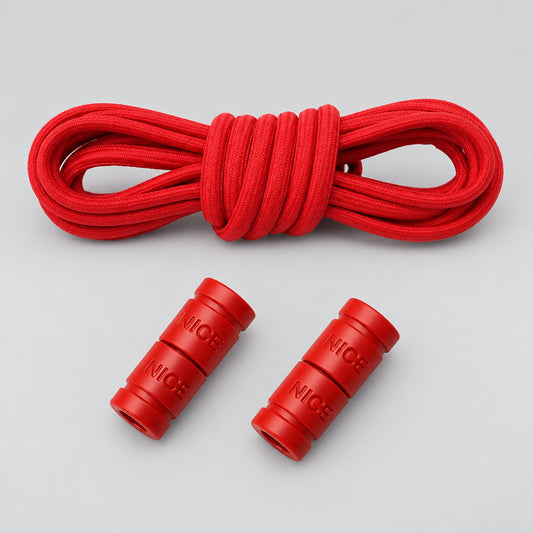 No-Tie Elastic Shoelaces with Color Buckle
