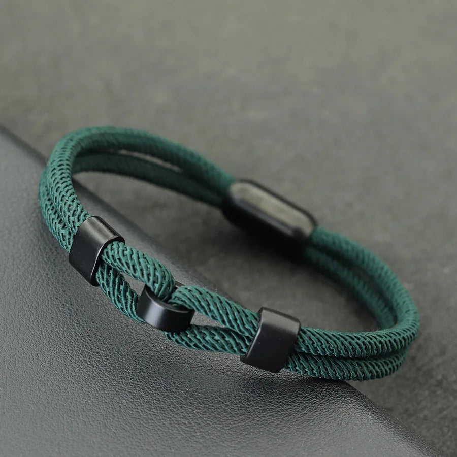 Adjustable Double-Cord Bracelet – Velocity, 6 Colors