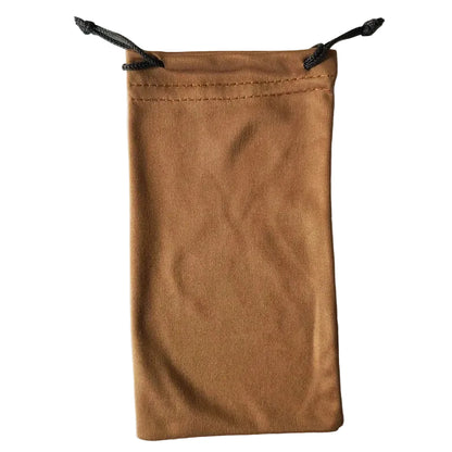 Microfiber Eyeglasses Pouch Soft Drawstring, 18x9cm