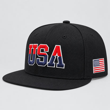 American Flag Baseball Cap, Snapback & Mesh Styles